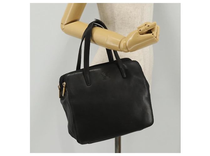 LOEWE Handtasche aus Leder Schwarz Gold authentisch 204858 Golden - Ansicht 25