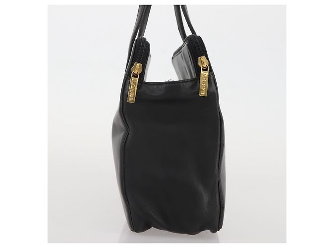 LOEWE Handtasche aus Leder Schwarz Gold authentisch 204858 Golden - Ansicht 4