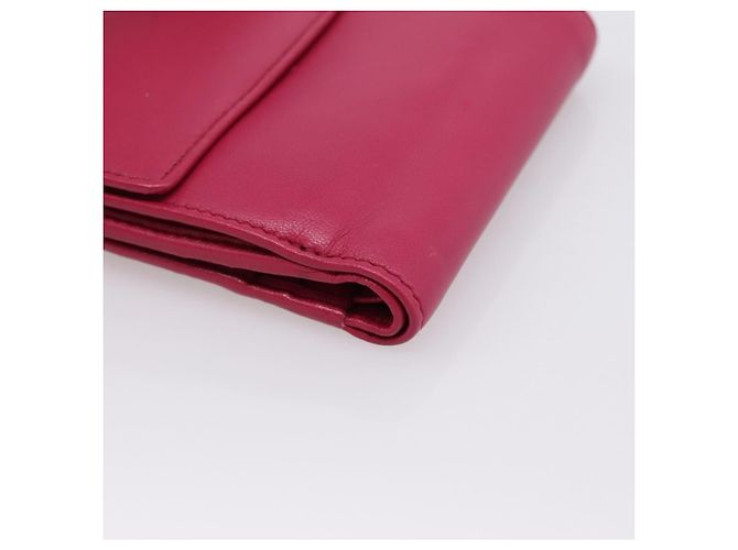 Cartera LOEWE Bifold de cuero Rosa Oro Auth 204222A Dorado - vista 15