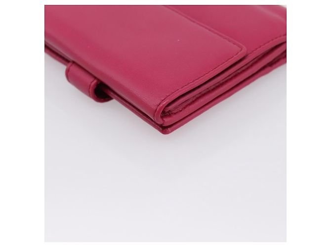 Cartera LOEWE Bifold de cuero Rosa Oro Auth 204222A Dorado - vista 16
