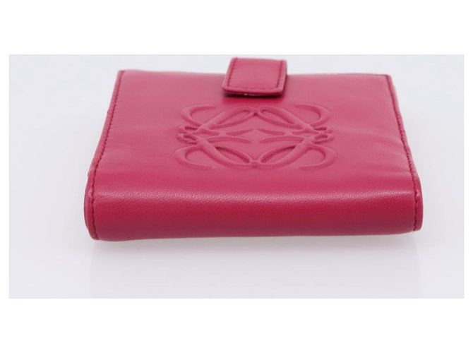 Cartera LOEWE Bifold de cuero Rosa Oro Auth 204222A Dorado - vista 6