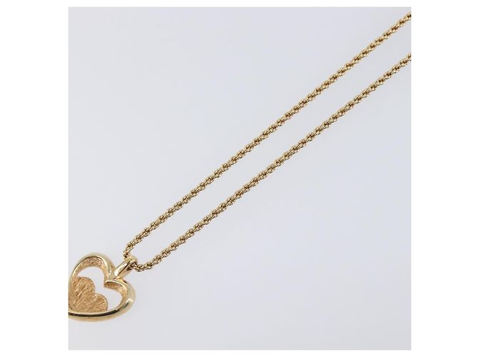 Collana Christian Dior Metallo Tono Oro Auth 203715 - vista 10