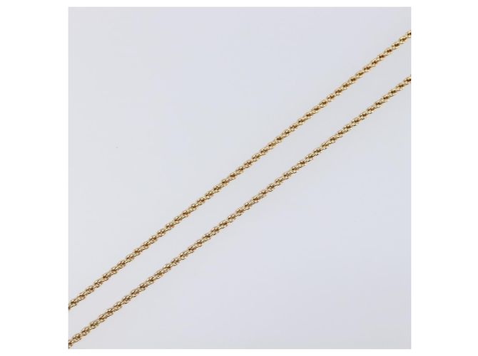 Collana Christian Dior Metallo Tono Oro Auth 203715 - vista 11