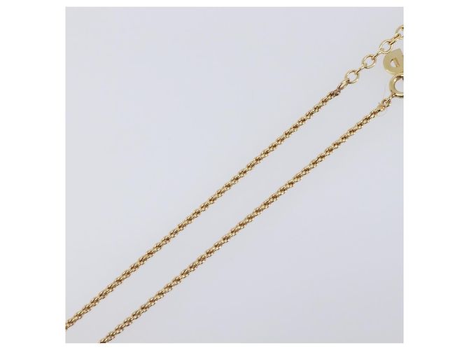 Collana Christian Dior Metallo Tono Oro Auth 203715 - vista 12