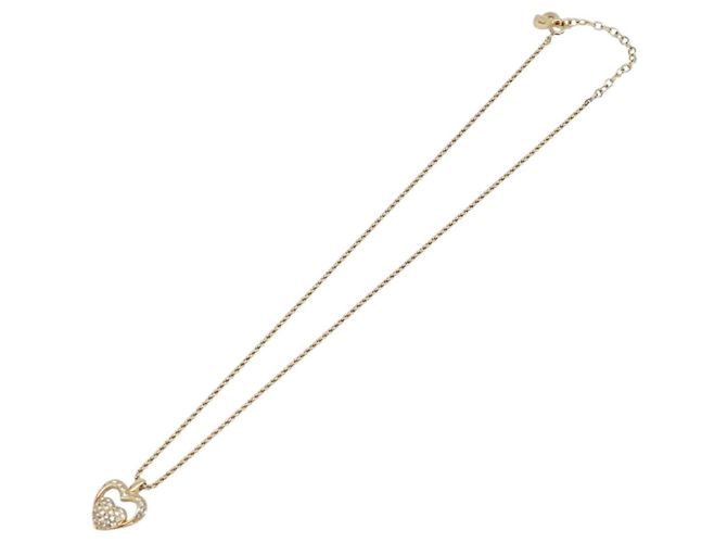 Collana Christian Dior Metallo Tono Oro Auth 203715 - vista 2