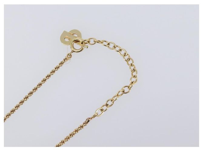 Collana Christian Dior Metallo Tono Oro Auth 203715 - vista 7