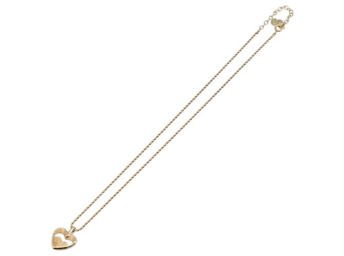 Collana Christian Dior Metallo Tono Oro Auth 203715 - vista 8