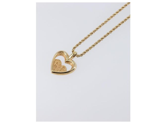 Collana Christian Dior Metallo Tono Oro Auth 203715 - vista 9