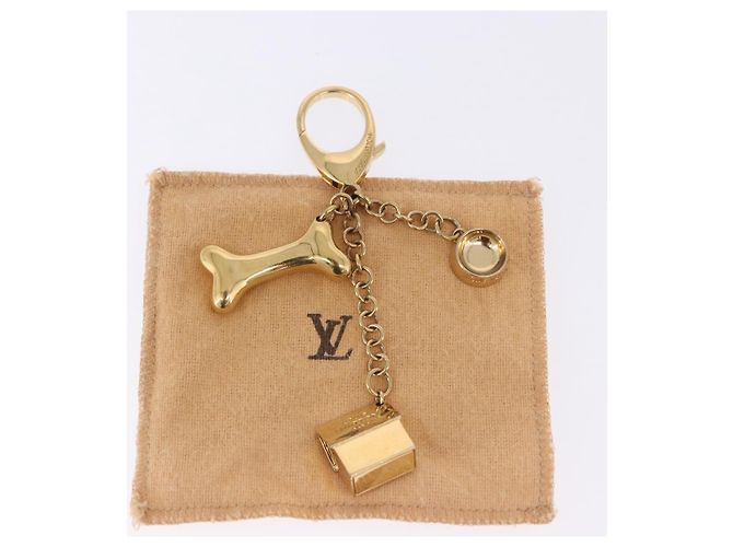 LOUIS VUITTON Bijoux Sack Baxter Charm Metal Gold Tone M65177 LV Auth ar14253V - vista 12