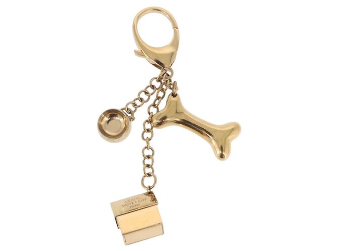 LOUIS VUITTON Bijoux Sack Baxter Charm Metal Gold Tone M65177 LV Auth ar14253V - vista 2