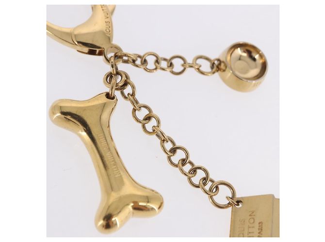 LOUIS VUITTON Bijoux Sack Baxter Charm Metal Gold Tone M65177 LV Auth ar14253V - vista 6