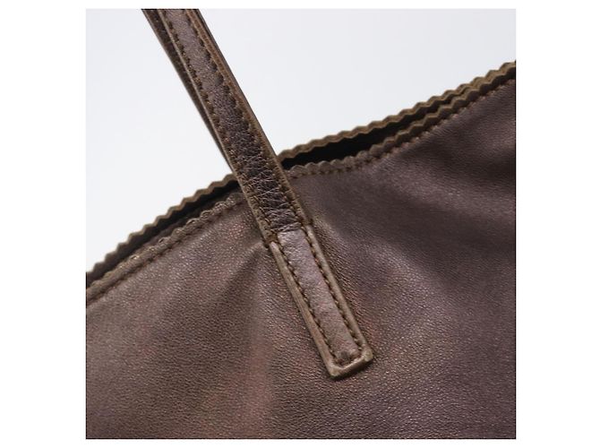 Saco Tote LOEWE em couro marrom Auth 201519 - vista 10