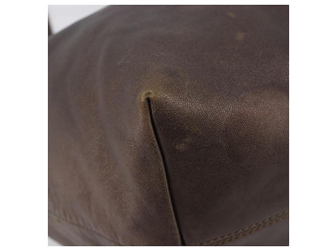 Saco Tote LOEWE em couro marrom Auth 201519 - vista 14