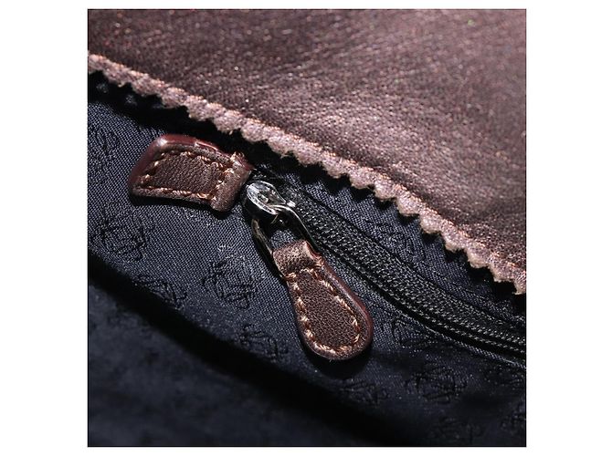 Saco Tote LOEWE em couro marrom Auth 201519 - vista 21