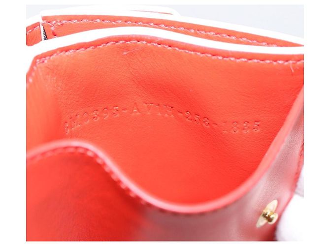 Portafoglio Compatto FENDI Baguette Micro Wallet Pelle Rosso Oro Auth 203699M D'oro - vista 11
