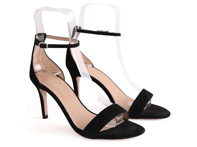 Sandali Helena Lk Bennett in camoscio nero - vista 3