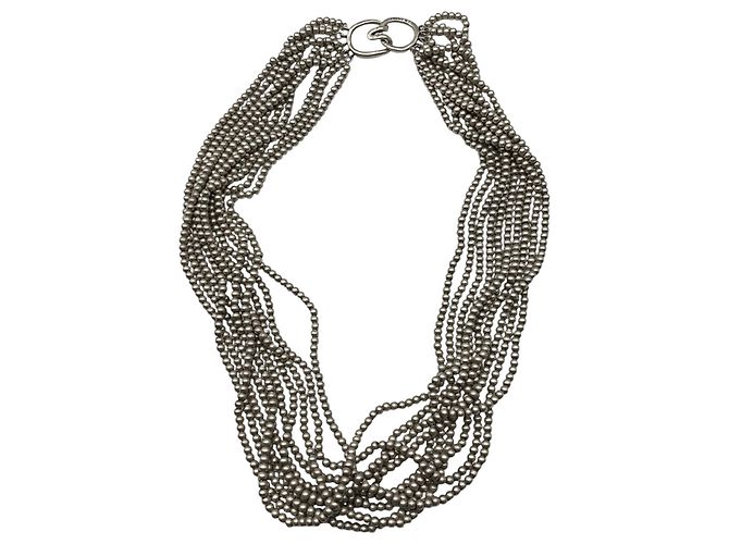 Collana girocollo Torsade a più fili in argento sterling con perline Tiffany & Co. - vista 2