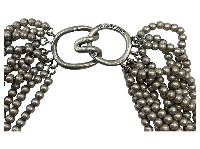 Collana girocollo Torsade a più fili in argento sterling con perline Tiffany & Co. - vista 3