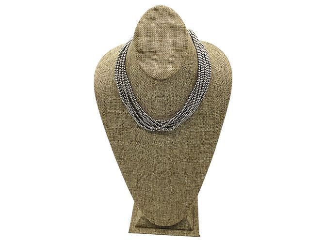 Collana girocollo Torsade a più fili in argento sterling con perline Tiffany & Co. - vista 5