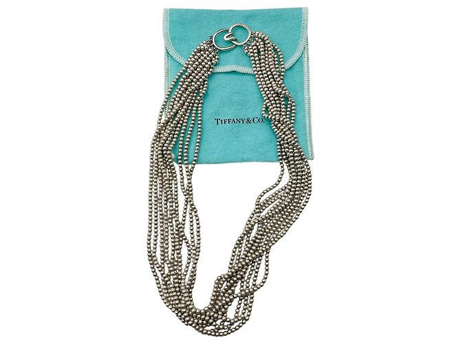 Collana girocollo Torsade a più fili in argento sterling con perline Tiffany & Co. - vista 6