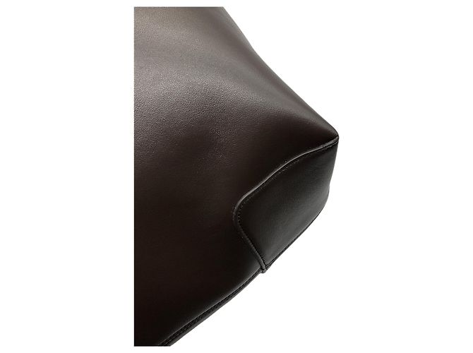 Borsa Tote Folio Di Bag in vera pelle marrone Tod's - vista 12