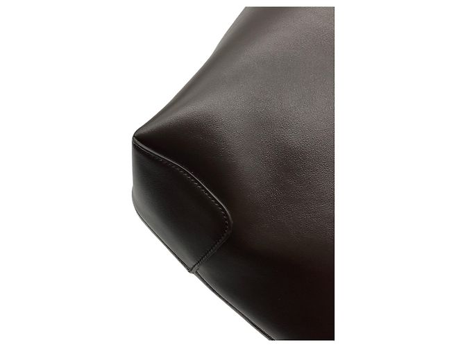 Borsa Tote Folio Di Bag in vera pelle marrone Tod's - vista 13