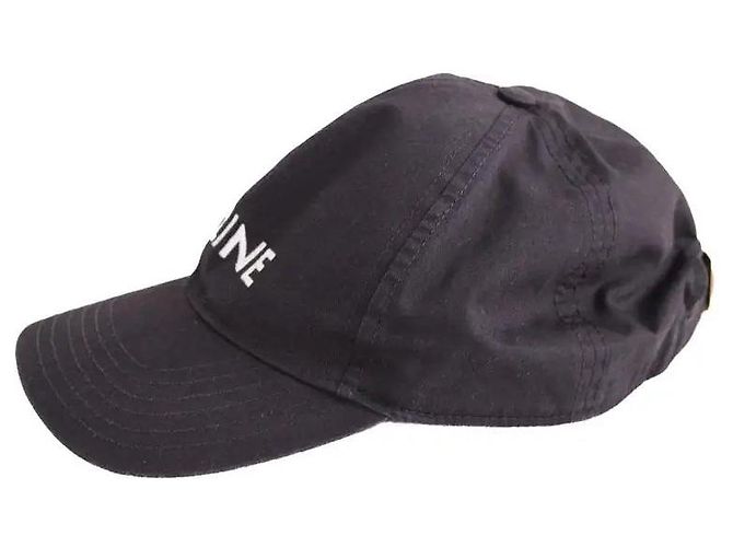 Céline Black Cotton Cap - view 2