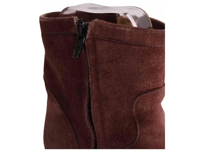 Free Lance Botas de fivela bordô Bordeaux - vista 4