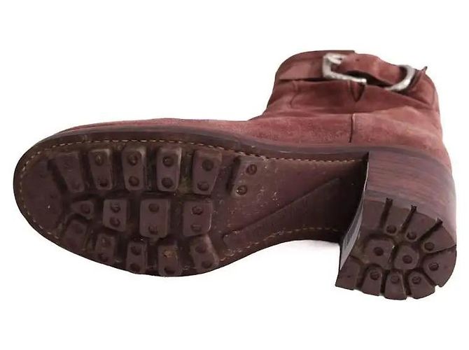 Free Lance Botas de fivela bordô Bordeaux - vista 5