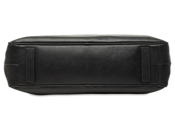 Sac business Prada Saffiano noir - vue 3