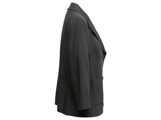 Black The Row Virgin Wool-Blend Double-Breasted Blazer Size US S - view 2