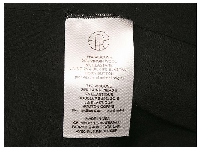 Black The Row Virgin Wool-Blend Double-Breasted Blazer Size US S - view 5
