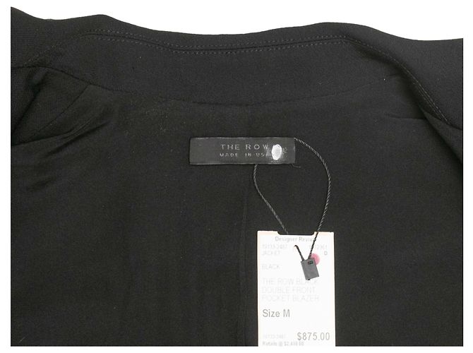 Black The Row Virgin Wool-Blend Double-Breasted Blazer Size US S - view 6