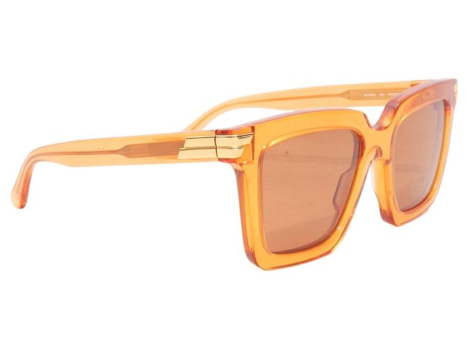 Gafas de sol cuadradas translúcidas Orange Bottega Veneta Naranja - vista 2