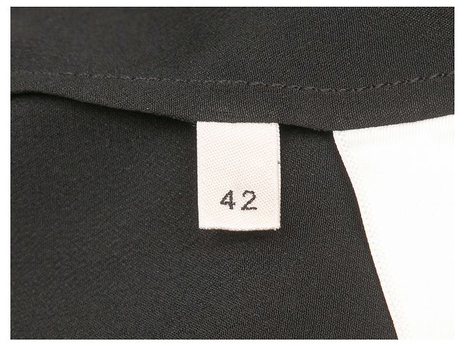 Céline Celine Langarmbluse mit Verzierungen in Schwarz Größe FR 42 - Ansicht 6