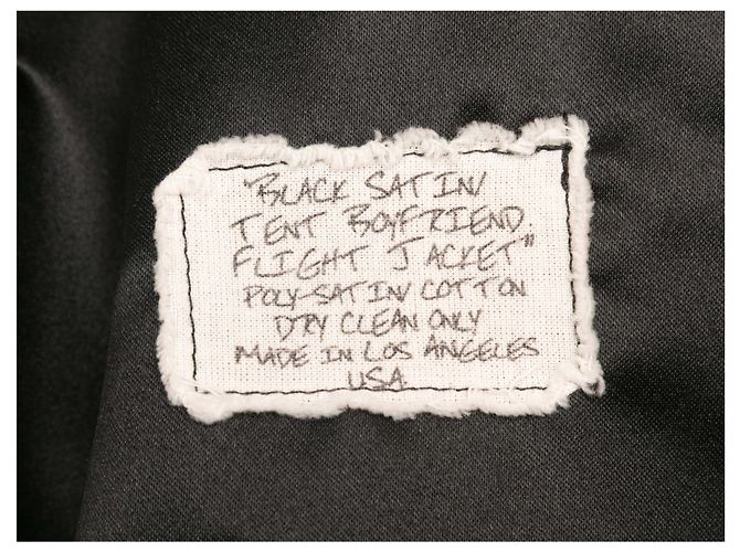 Chaqueta Bomber Patchwork Greg Lauren Blanco y Negro Talla US S - vista 6
