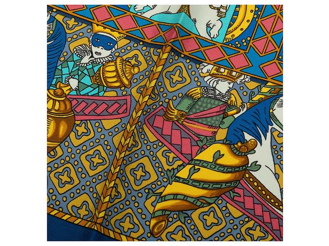 Hermès Le Tarot Seidentuch Blau 90 Scarves - Ansicht 6