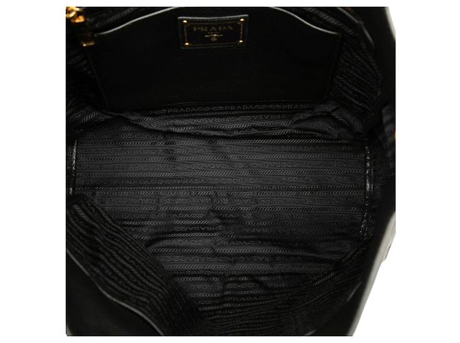 Sacola convertible Prada Vitello Phenix preta Preto - vista 4