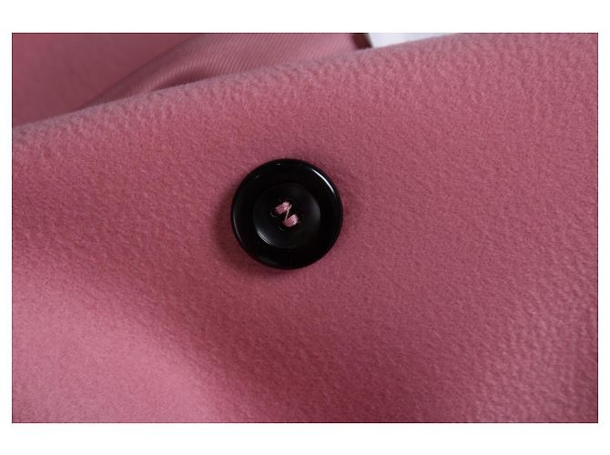Max Mara, Oversized Wollmantel, zweireihig, Rosa Pink - Ansicht 5