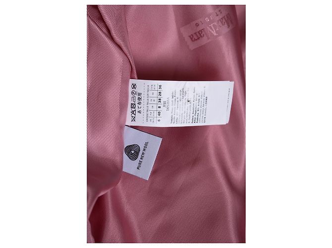 Max Mara, Oversized Wollmantel, zweireihig, Rosa Pink - Ansicht 8