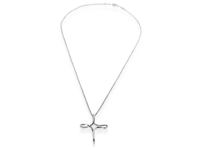 Pendente Croce Infinity Elsa Peretti in Argento Sterling Tiffany & Co. - vista 2