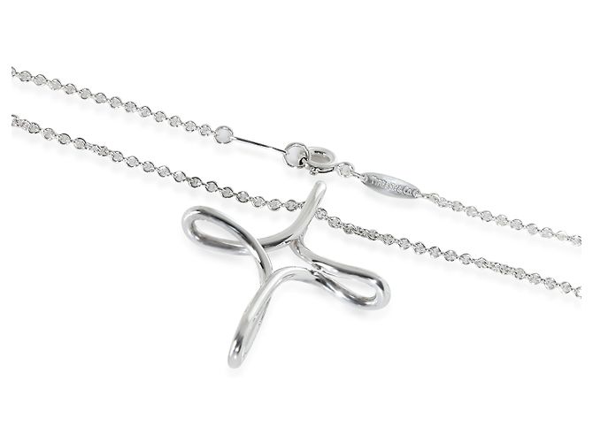 Pendente Croce Infinity Elsa Peretti in Argento Sterling Tiffany & Co. - vista 4
