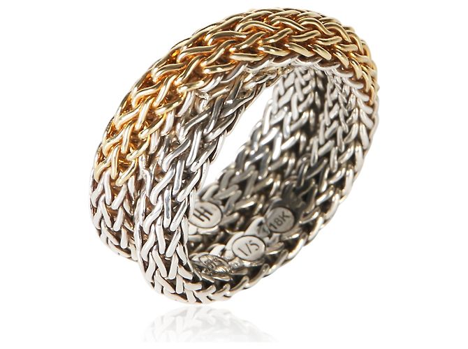 Autre Marque Anello Classic Chain John Hardy 1/5 18K Yellow Gold & Sterling Silver - vista 2