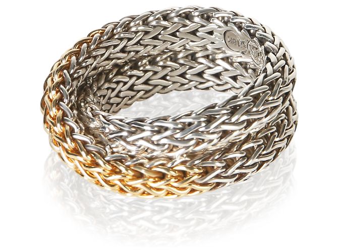 Autre Marque Anello Classic Chain John Hardy 1/5 18K Yellow Gold & Sterling Silver - vista 3