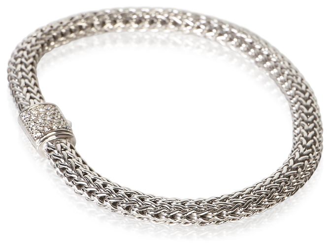 Autre Marque John Hardy Sterling Silver Diamond Icon Armband - Ansicht 2