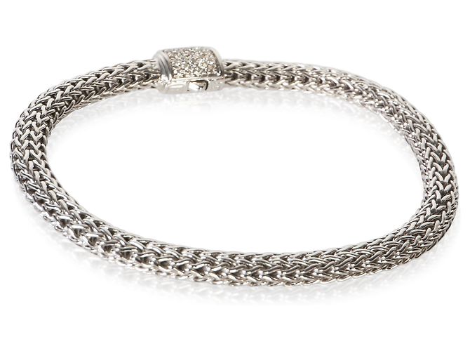 Autre Marque John Hardy Sterling Silver Diamond Icon Armband - Ansicht 3