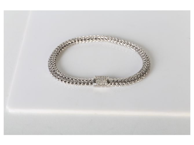 Autre Marque John Hardy Sterling Silver Diamond Icon Armband - Ansicht 4