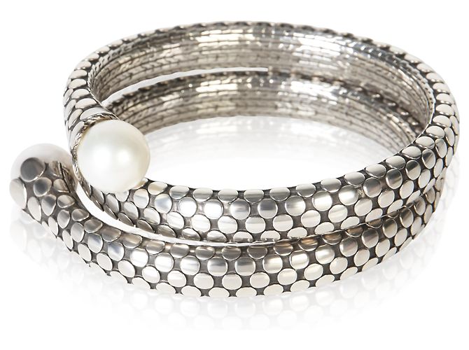 Autre Marque John Hardy Sterling Silver Pearl Dot Collection Wrap-Armband - Ansicht 2