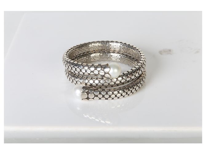 Autre Marque John Hardy Sterling Silver Pearl Dot Collection Wrap-Armband - Ansicht 4