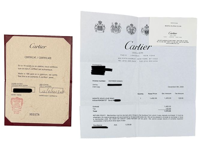 Cartier Love Ring aus Weißgold - Ansicht 5